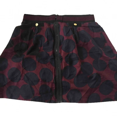 Pre-owned Tara Jarmon Silk Mini Skirt In Other