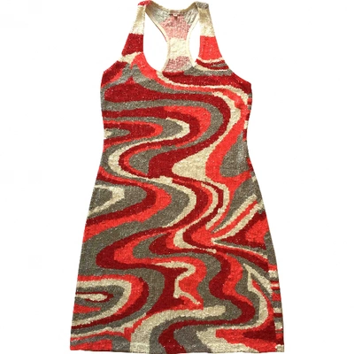 Pre-owned P.a.r.o.s.h Silk Mid-length Dress In Multicolour