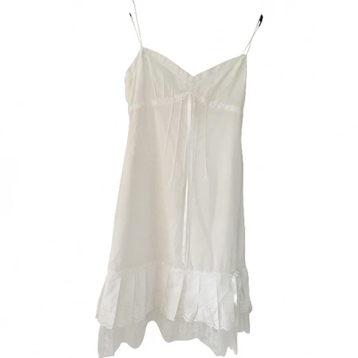 Pre-owned Dolce & Gabbana Mid-length Dress In White