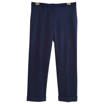 Pre-owned Haider Ackermann Wool Trousers In Blue