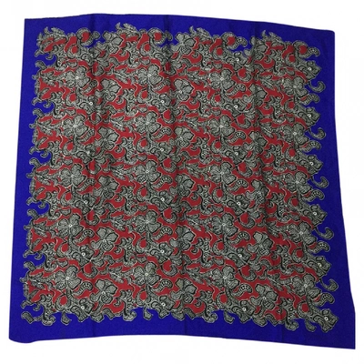 Pre-owned Versace Silk Handkerchief In Multicolour