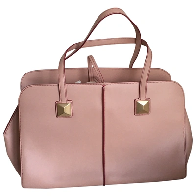 Pre-owned Ports 1961 Leather Handbag In Pink