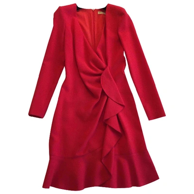 Pre-owned Emilio Pucci Wool Dress In Red