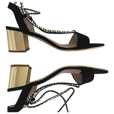 Pre-owned Kate Spade Leather Sandals In Black