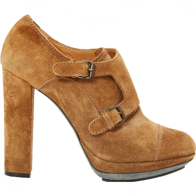 Pre-owned Lanvin Ankle Boots In Beige