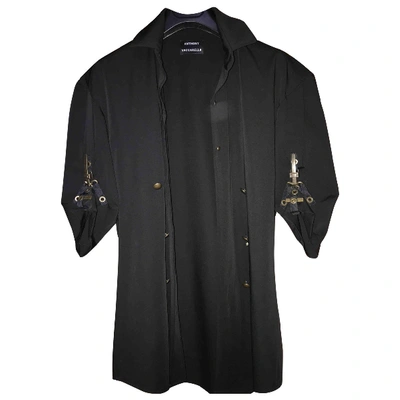 Pre-owned Anthony Vaccarello Black Wool  Top