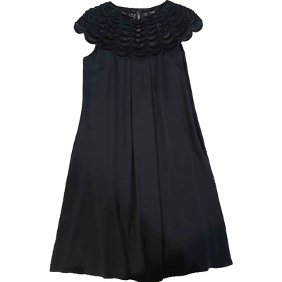 Pre-owned Temperley London Silk Dress In Black