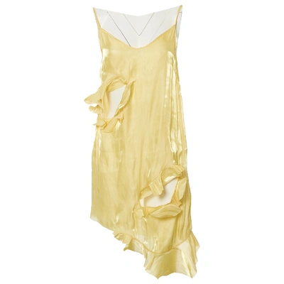 Pre-owned Marques' Almeida Mini Dress In Yellow