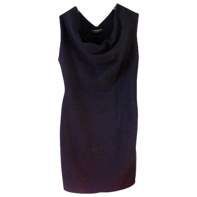 Pre-owned Allsaints Wool Mid-length Dress In Black