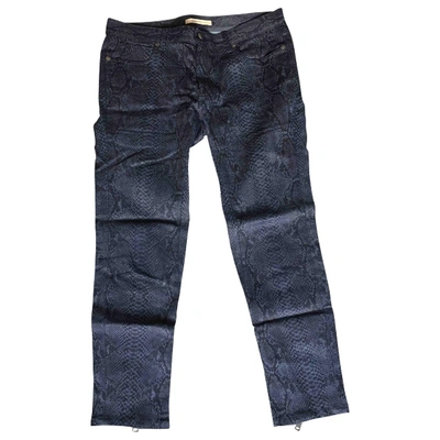 Pre-owned Christopher Kane Slim Jeans In Navy