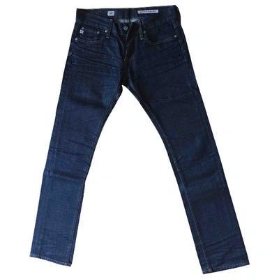 Pre-owned Ag Slim Jeans In Blue