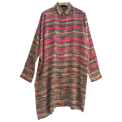 Pre-owned Thakoon Silk Mid-length Dress In Multicolour