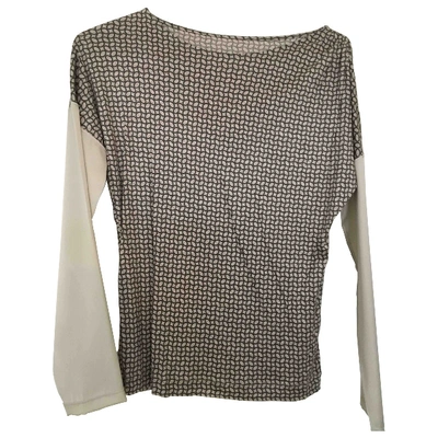 Pre-owned Fabiana Filippi Beige Polyester Top