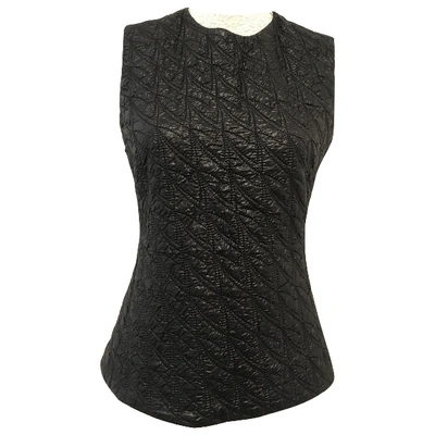 Pre-owned Dior Black Polyester Top