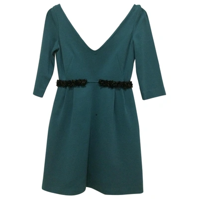 Pre-owned Au Jour Le Jour Mini Dress In Turquoise