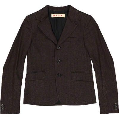 Pre-owned Marni Wool Jacket In Brown