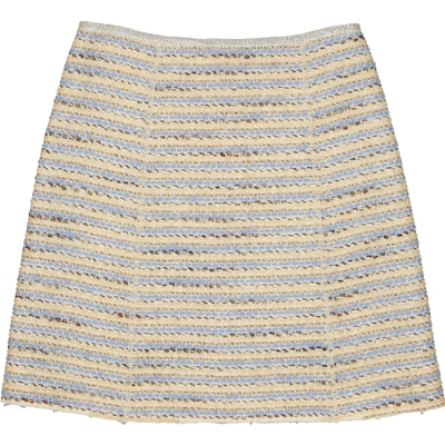 Pre-owned Marc Jacobs Wool Mini Skirt In Beige