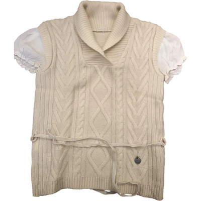 Pre-owned Valentino Wool Jumper In White