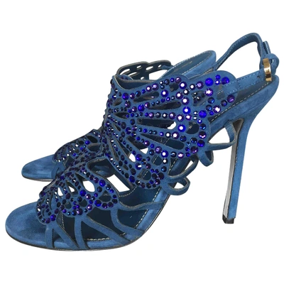 Pre-owned Sergio Rossi Sandals In Blue