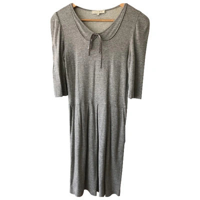 Pre-owned Sandro Mid-length Dress In Grey