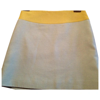 Pre-owned Moschino Wool Mini Skirt In Multicolour