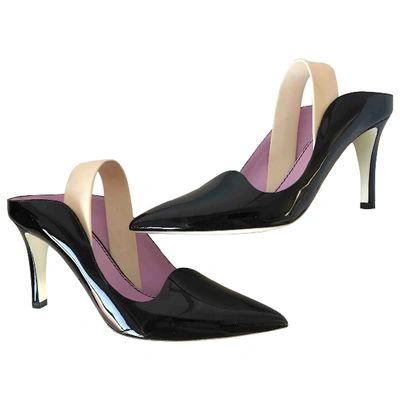 Pre-owned Proenza Schouler Patent Leather Heels In Black