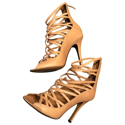 Pre-owned Isabel Marant Leather Sandals In Camel
