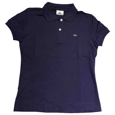 Pre-owned Lacoste Purple Cotton Top