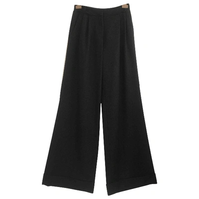 Pre-owned Viktor & Rolf Wool Large Pants In Anthracite