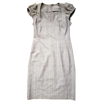 Pre-owned Tiger Of Sweden Wool Mid-length Dress In Grey