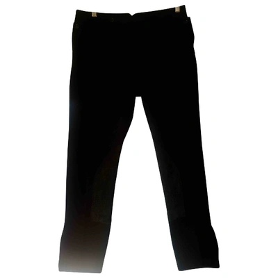 Pre-owned Roberto Cavalli Slim Pants In Black