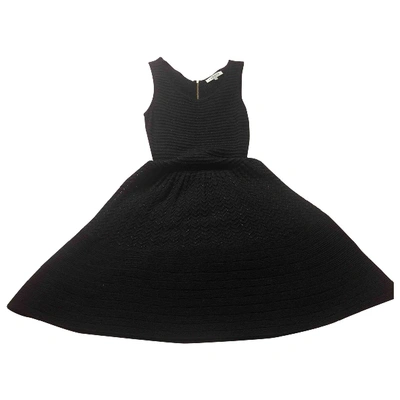 Pre-owned Sandro Mid-length Dress In Black