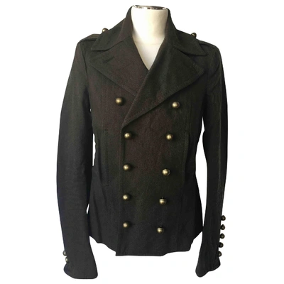 Pre-owned Dsquared2 Wool Jacket In Black