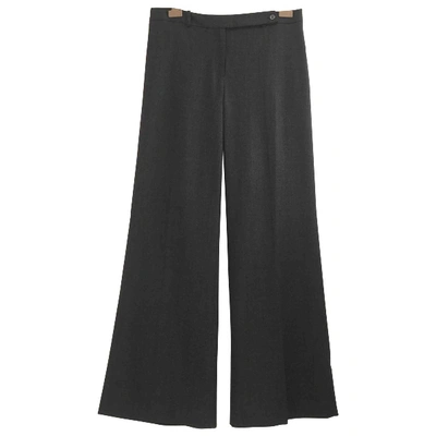 Pre-owned Michael Kors Wool Trousers In Anthracite