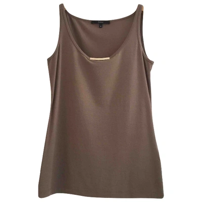 Pre-owned Gucci Brown Viscose Top