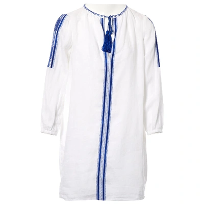 Pre-owned Michael Kors Linen Mini Dress In White