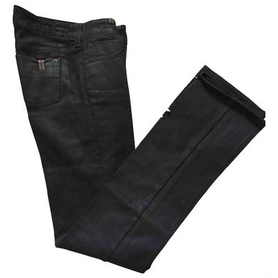 Pre-owned Notify Straight Pants In Black