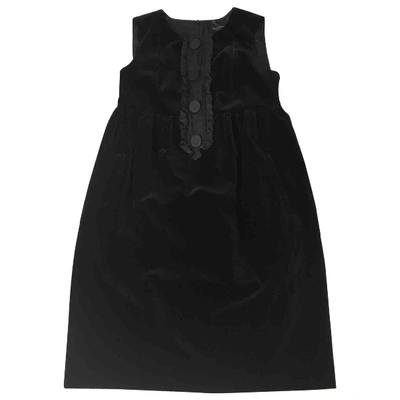 Pre-owned Tara Jarmon Velvet Mid-length Dress In Black