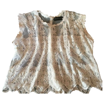 Pre-owned Zadig & Voltaire Lace Blouse In White