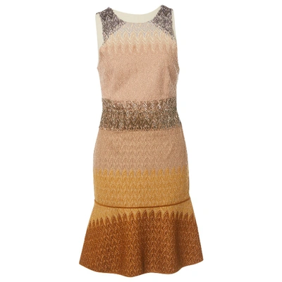 Pre-owned Missoni Wool Mid-length Dress In Brown