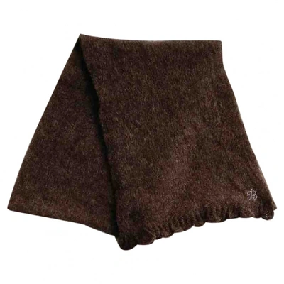 Pre-owned Blumarine Wool Scarf In Brown