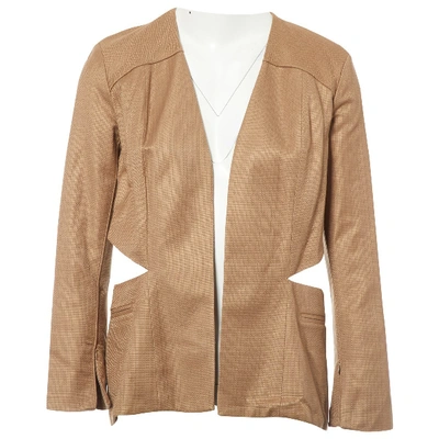 Pre-owned Sally Lapointe Jacket In Beige