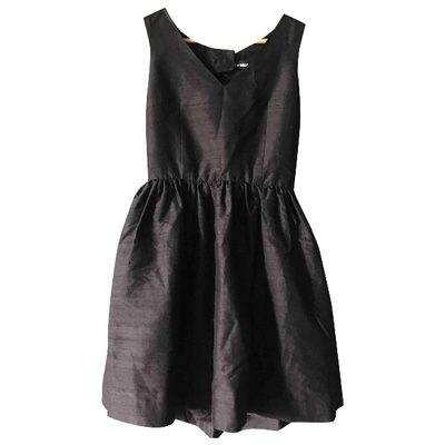 Pre-owned House Of Holland Silk Mini Dress In Black