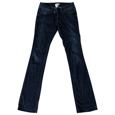 Pre-owned Dolce & Gabbana Blue Cotton - Elasthane Jeans