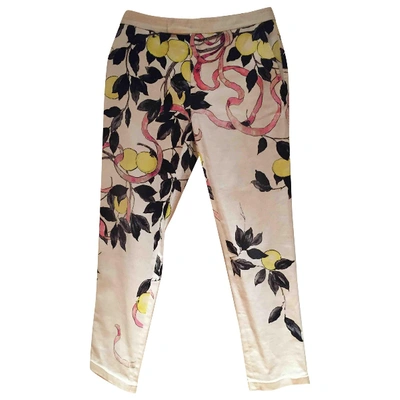 Pre-owned Giamba Trousers In Multicolour