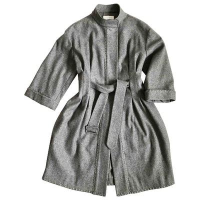 Pre-owned Cacharel Wool Coat In Grey