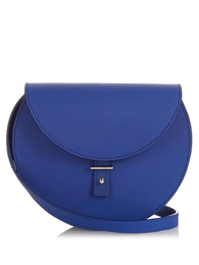 Pb 0110 Ab21 Leather Cross-body Bag In Cobalt-blue