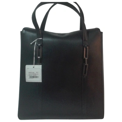 Pre-owned Nina Ricci Leather Handbag In Black