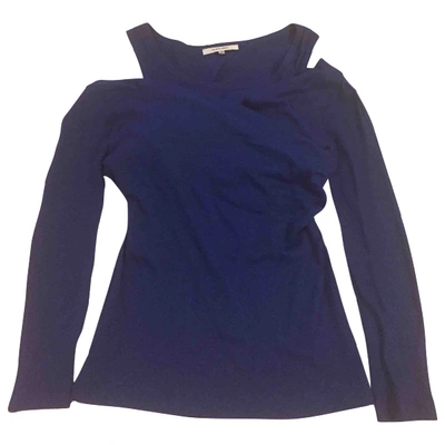 Pre-owned Carven Blue Cotton Top