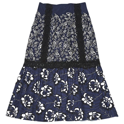 Pre-owned Marc Jacobs Maxi Skirt In Navy